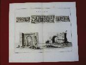 1724 Gravure Portes d'Éphèse et détails architecture Antiquité Bernard de  Montfaucon