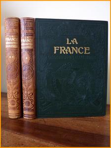La France géographie illustrée Jousset 2 tomes Librairie Larousse avant 1918 photographies cartes