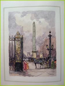 Charme de Paris Georges Pillement édition d’art Henri Piazza numérotée sur vélin chiffon Papet