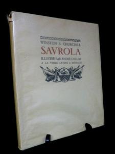 Winston Churchill Savrola illustrations bois couleurs et en noir André Collot édition numérotée 