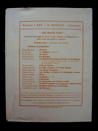 Au gai royaume de lAzur ditions Arthaud Jean Rey Grenoble 1926 collection les beaux pays rgionalisme hliogravures gographie Sud de la France Nice Cannes Menton Grasse Monaco