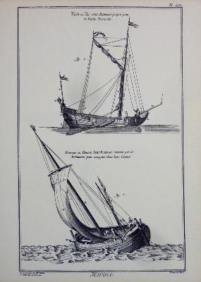 Portfolio planches du Dictionnaire de la Marine à voile Encyclopédie Diderot et d’Alembert architecture navale navire techniques mer marins 