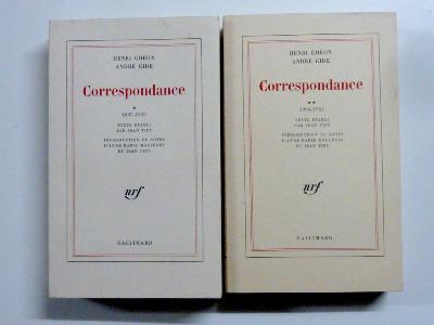André Gide Henri Ghéon Correspondance NRF Gallimard collection littéraire