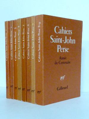 Cahiers Saint-John Perse NRF Gallimard collection littéraire littérature analyse poésie 
