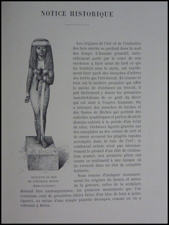 Les arts du bois sculptures sur bois meubles dessins et modles bibliothque de la gazette des beaux-arts dition Rouam Alfred de Lostalot 175 gravures