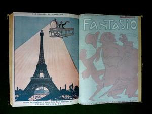 Fantasio magazine gai 16 numéros reliés année 1909 revue satirique caricature curiosa