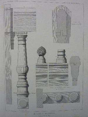 1866 Journal de la Menuiserie destiné aux menuisiers aux entrepreneurs et architectes