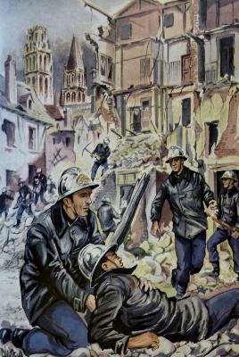 1958 Aristide Arnaud Pompiers de Paris des origines à nos jours militaria Génie Armée de Terre 