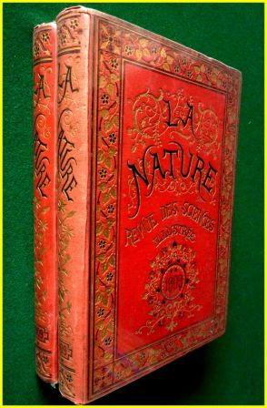 La nature revue des sciences et de leurs applications aux arts et  lindustrie 2 volumes annes 1909 ditions Masson