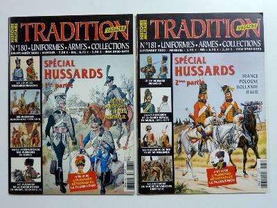 Tradition Magazine numéros spéciaux Les Hussards France Pologne Hollande Italie Uniformes Armes Collection 1er Empire planches Le Plumet-Rigo militaria uniformologie documentation histoire militaire a