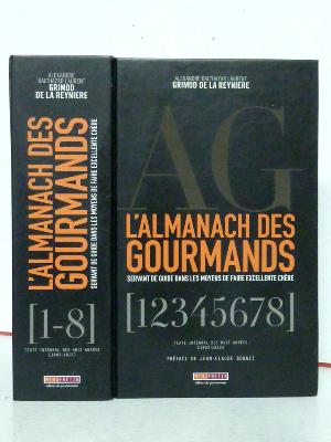 Almanach des Gourmands 1803-1812 Alexandre Balthazar Laurent Grimod de la Reynière gastronomie cuisine art culinaire 