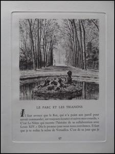 Charme de l’Île de France Versailles Fontainebleau Léon Gosset pointes sèches de Charles Samson