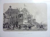 Distribution des Aigles au Champ de Mars 5 décembre 1804  gravure Paris dans sa splendeur 1858-1860 Charpentier Nantes 19ème 