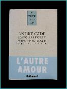 Gallimard Les cahiers de la NRF Correspondance 1917-1949 André Gide Marc Allégret collection littéraire