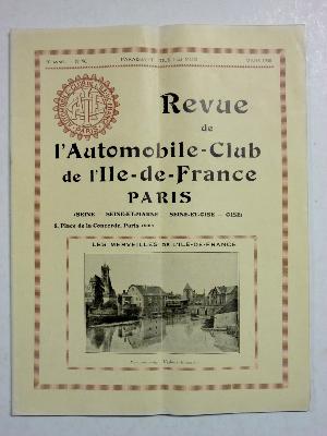 Lot de 7 Revues automobile-club de l’Île-de-France – Paris année 1930 actualités techniques nouveautés tourisme salons 