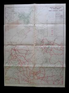 Ancienne carte des principales routes et pistes de l’Afrique Française feuillet n° 6 Afrique Éq