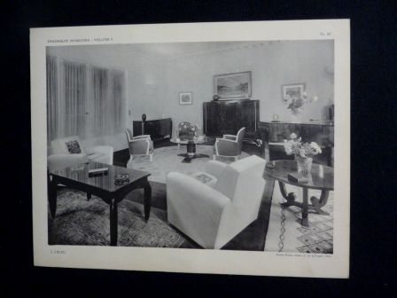 Ensembles mobiliers volume 5 ditions dart Charles Moreau 48 planches anne 1943 arts dcoratifs chambres salles  manger bureaux salons