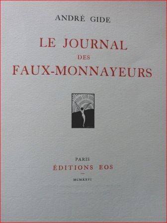 Le journal des faux monnayeurs page de titre