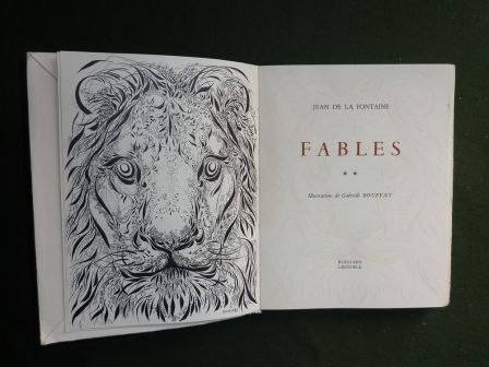Jean de la Fontaine Fables 3 tomes édition numérotée Roissard Grenoble sur pur chiffon Lafuma des Papeteries de Navarre illustrations de Gabrielle Bouffay littérature animaux Jean de la Fontaine Fables 3 tomes édition numérotée Roissard Grenoble sur pur chiffon Lafuma des Papeteries de Navarre illustrations de Gabrielle Bouffay littérature animaux