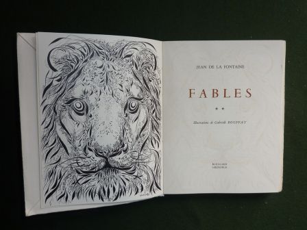 Jean de la Fontaine Fables 3 tomes dition numrote Roissard Grenoble sur pur chiffon Lafuma des Papeteries de Navarre illustrations de Gabrielle Bouffay littrature animaux