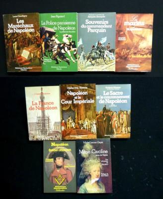 9 titres Bibliothèque napoléonienne Tallandier 1er Empire Napoléon Bonaparte histoire de France 19ème siècle militaria 